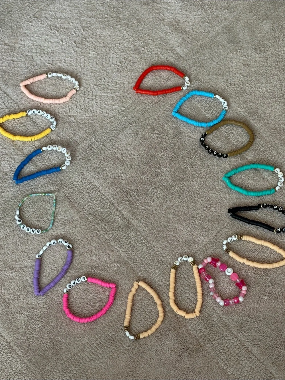 Assorted Multicolor Beaded Bracelet Pack